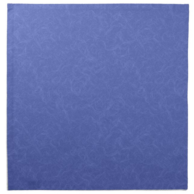 Blue textured pattern with swirling cloud cloth napkin (Front)