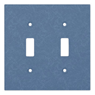 Blue textured pattern with swirling cloud light switch cover