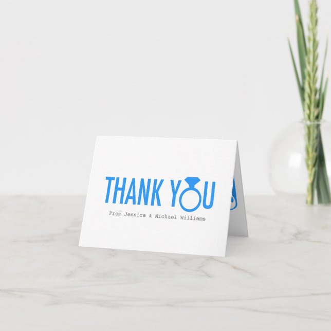 Blue Thank You Cards (Front)