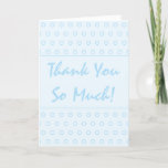 Blue Thank You So Much Script Typography Card