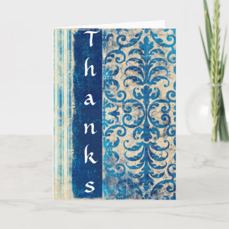 Blue Thanks... Thank You Card