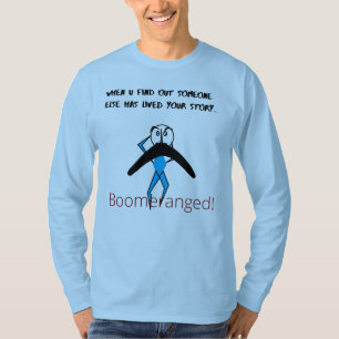 Blue 'That's My Story' Long Sleeve Boomeranged T-Shirt