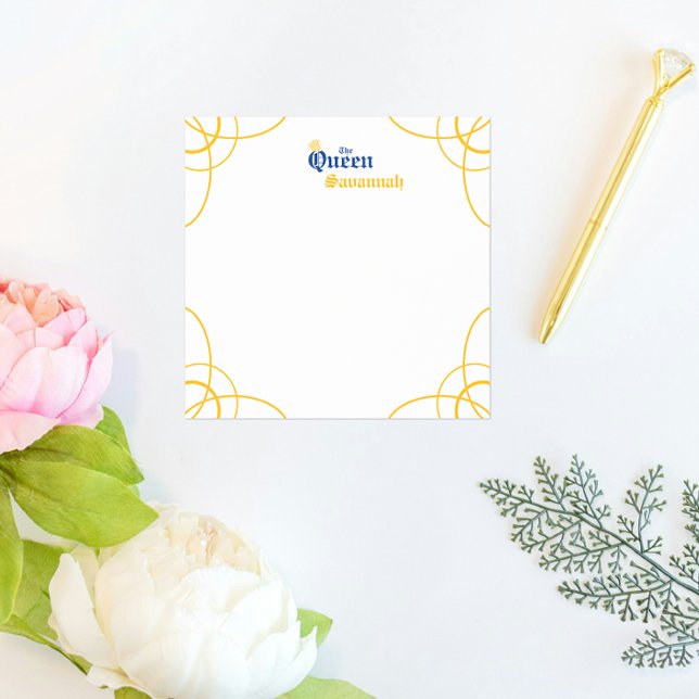 Blue The Queen Square Post-it Notes (Creator Uploaded)