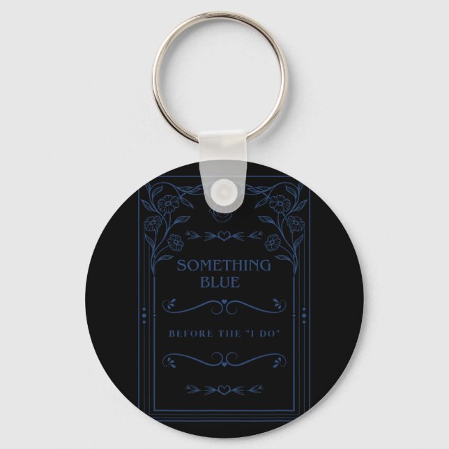 Blue Theme Bach Hen Party Matching Bride Wedding S Keychain (Front)