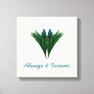 Blue Thistle - Always & Forever - Canvas Print