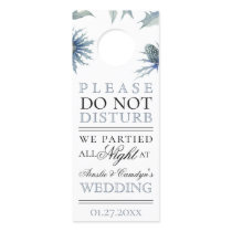 Blue Thistle Botanical Door Hanger Blue Thistle Botanical Door Hanger