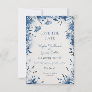 Blue Thistle Eucalyptus Save The Date