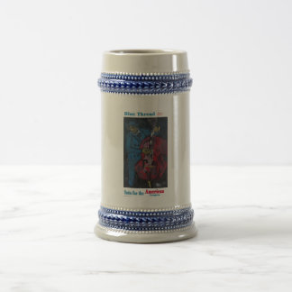 Blue Thread Suits Beer Stein