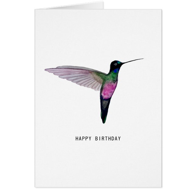 Blue-throated Starfrontlet Hummingbird Cards (Front)