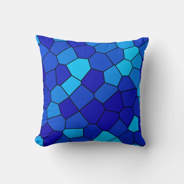 Blue Throw Pillow (Front)