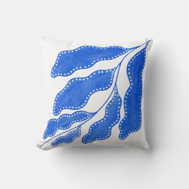 Blue Throw Pillow (Front)