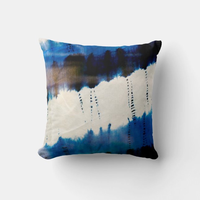 Blue Throw Pillow (Front)