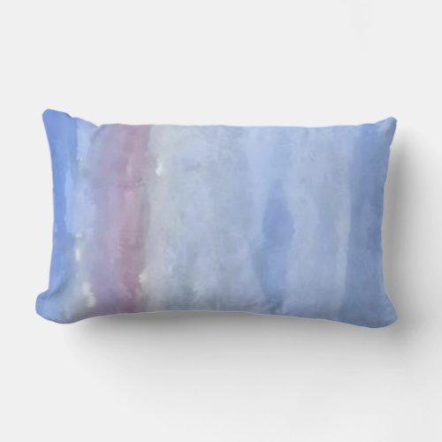 Blue throw pillow