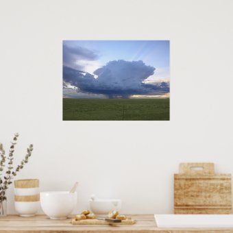 Blue Thunderhead Poster | Zazzle