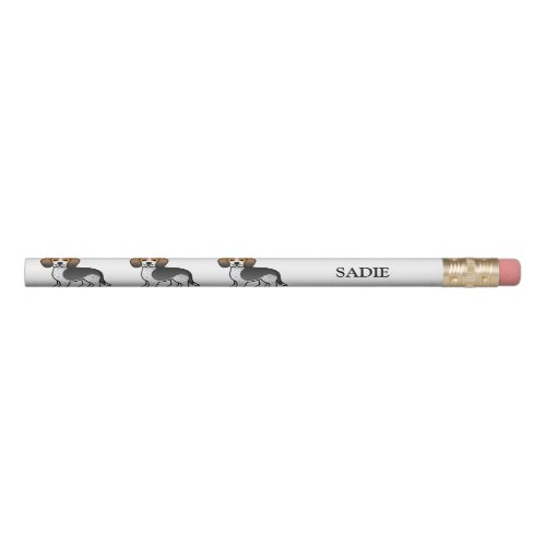 Blue Ticked Beagle Cute Cartoon Dog  Name Pencil