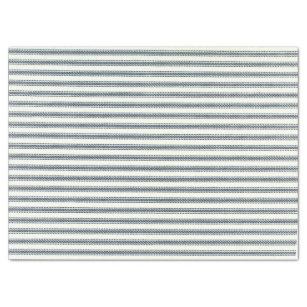 Indigo Blue White Ticking Stripes Tissue Paper, Zazzle