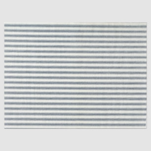 Blue Ticking Tissue Paper