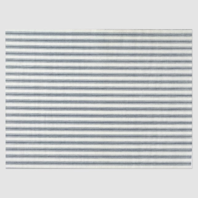 Blue Ticking Tissue Paper (Front)