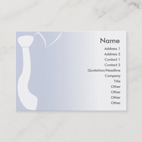 Blue Tie - Chubby Business Cards