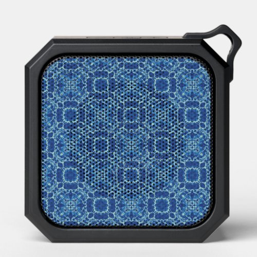 Blue tie die design bluetooth speaker