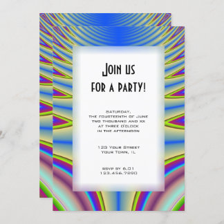 Blue Tie Dye All Purpose Party Invitation