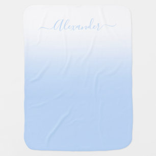 Blue Tie Dye Baby Receiving Blanket