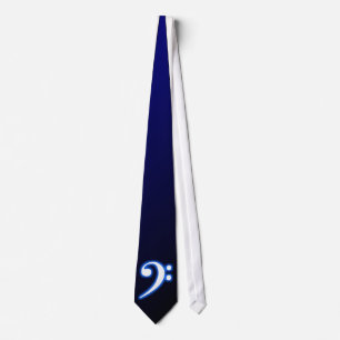 Blue Tie Dye Bass Clef