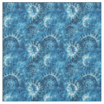 Blue tie-dye fabric