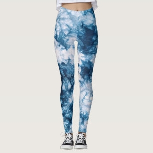 Blue Tie Dye Leggings