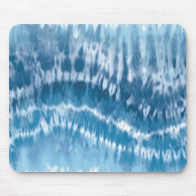 Blue Tie Dye Mouse Pad (Front)