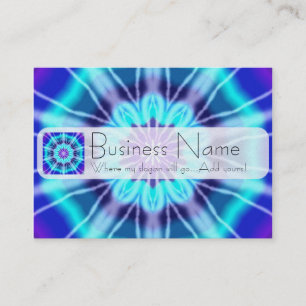 Blue Tie Dye Tile 239 Business Card