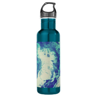 Blue Tie Dye Water Bottle