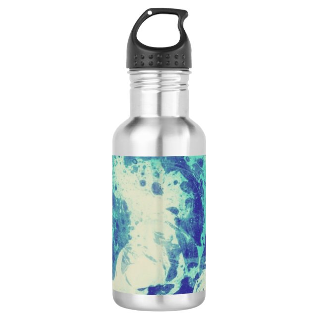 Blue Tie Dye Water Bottle (Front)