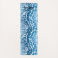 Blue Tie Dye Yoga Mat