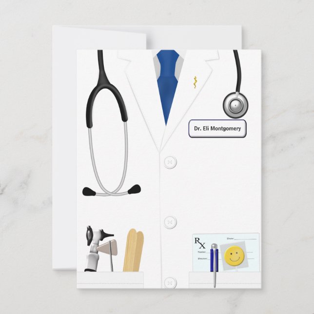 Blue Tie New Doctor Announcement (Front)