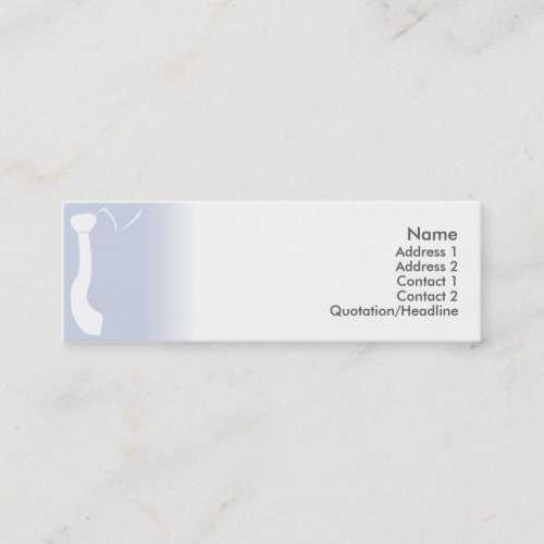 Blue Tie - Skinny Business Cards