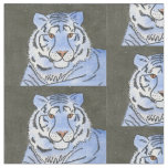 Blue Tiger Fabric