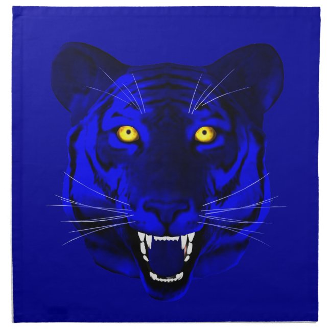 Blue Tiger Napkin (Front)