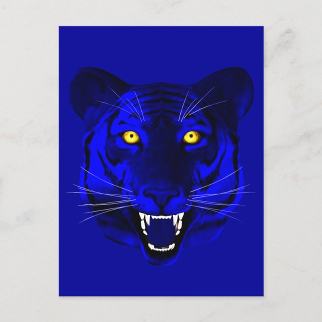 Blue Tiger Postcard (Front)