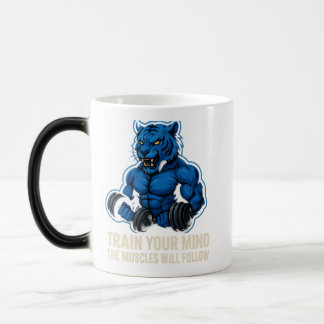 Blue Tiger Power muscle | Train Your Mind First Color Morph Mug