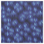 Blue Tiger Stripes Cotton Fabric