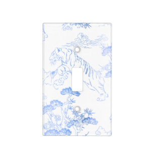 Blue tiger switch cover