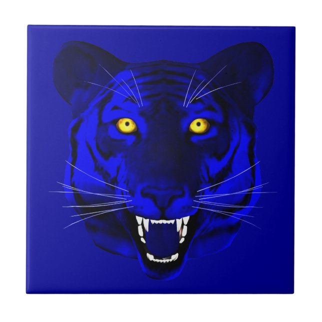 Blue Tiger Tile (Front)