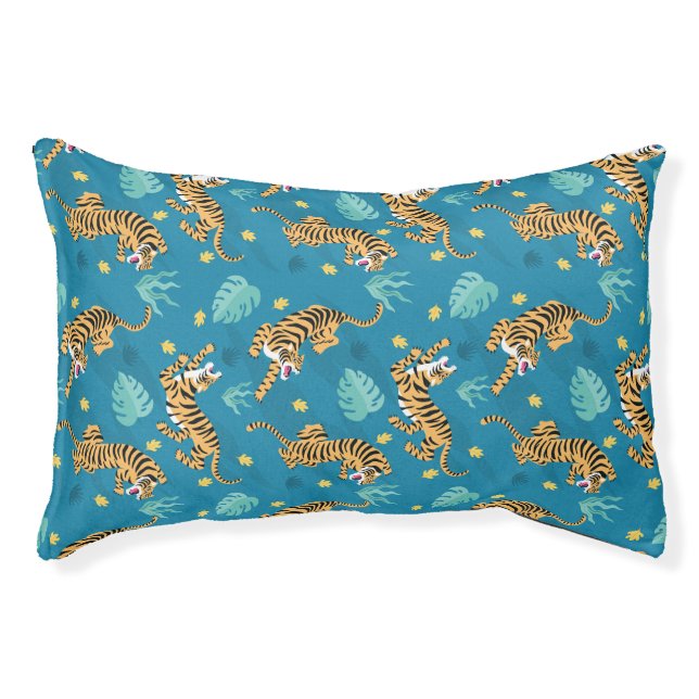 Blue Tigers Pet Bed (Front)