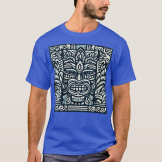 Blue Tiki god For Your Tiki Bar VNeck T-Shirt