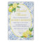 Blue Tile Italian Floral Lemon Bridal Shower
