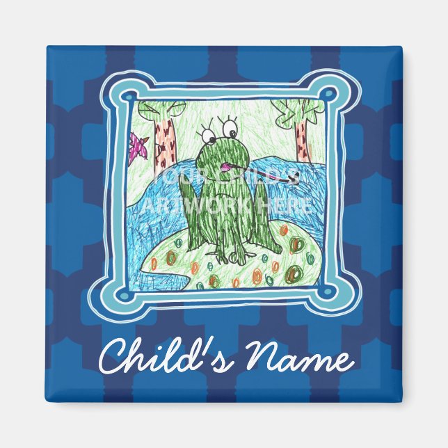 Blue Tile Magnet  $3.65 (Front)