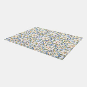 Blue Tile Outdoor Rug