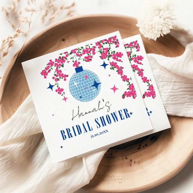 Blue Tile Santorini Greek/ Spanish themed bridal Napkins (Creator Uploaded)