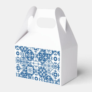 Blue Tile Santorini Greek/ Spanish themed party Favor Boxes